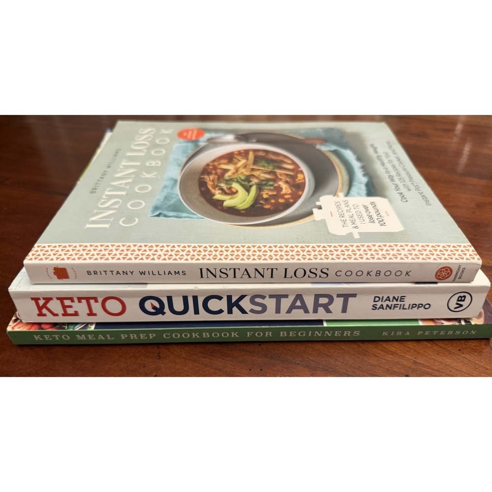 KETO COOKBOOK LOT Keto Quickstart Meal Prep Beginners Instant Loss Book Bundle